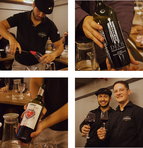 Experiência entre taças